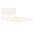 Produktbild 4 för Sängram vit massiv furu 140x200 cm