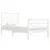 Produktbild 3 för Sängram vit massiv furu 90x190 cm