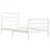 Produktbild 4 för Sängram vit massiv furu 90x190 cm