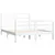 Produktbild 4 för Sängram vit massiv furu 140x190 cm