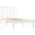Produktbild 4 för Sängram vit massiv furu 90x190 cm