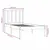 Produktbild 6 för Sängram vit massiv furu 90x190 cm