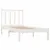 Produktbild 4 för Sängram vit massiv furu 90x190 cm
