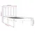 Produktbild 6 för Sängram vit massiv furu 90x190 cm