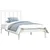 Produktbild 3 för Sängram vit massiv furu 90x190 cm