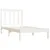 Produktbild 4 för Sängram vit massiv furu 100x200 cm