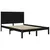 Produktbild 4 för Sängram svart massiv furu 150x200 cm