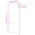 Produktbild 7 för Duschvägg svart 100x195 cm halvfrostat ESG-glas