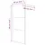 Produktbild 7 för Duschvägg svart 90x195 cm halvfrostat ESG-glas