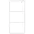 Produktbild 3 för Duschvägg silver 90x195 cm halvfrostat ESG-glas