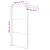 Produktbild 7 för Duschvägg silver 100x195 cm halvfrostat ESG-glas