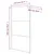 Produktbild 7 för Duschvägg silver 115x195 cm halvfrostat ESG-glas