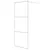 Produktbild 2 för Duschvägg vit 80x195 cm klart ESG-glas
