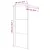 Produktbild 7 för Duschvägg vit 80x195 cm klart ESG-glas