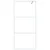 Produktbild 3 för Duschvägg vit 90x195 cm klart ESG-glas