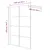 Produktbild 7 för Duschvägg silver 140x195 cm klart ESG-glas