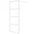 Produktbild 2 för Duschvägg vit 80x195 cm klart ESG-glas