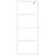 Produktbild 3 för Duschvägg vit 80x195 cm klart ESG-glas