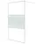 Produktbild 2 för Duschvägg vit 115x195 cm klart ESG-glas
