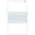 Produktbild 3 för Duschvägg vit 115x195 cm klart ESG-glas