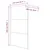 Produktbild 7 för Duschvägg vit 115x195 cm klart ESG-glas