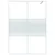 Produktbild 3 för Duschvägg vit 140x195 cm klart ESG-glas