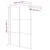 Produktbild 7 för Duschvägg vit 140x195 cm klart ESG-glas