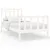 Produktbild 2 för Sängram vit massiv furu 100x200 cm