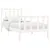 Produktbild 3 för Sängram vit massiv furu 100x200 cm
