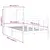 Produktbild 8 för Sängram vit massiv furu 100x200 cm