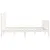 Produktbild 6 för Sängram vit massiv furu 120x200 cm