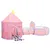 Produktbild 2 för Lektält med 250 bollar Rosa 301x120x128 cm