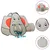 Produktbild för Lektält elefant grå med 250 bollar 174x86x101 cm