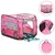 Produktbild för Lektält med 250 bollar rosa 70x112x70 cm
