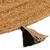 Produktbild 3 för Flätad matta med tofsar 150 cm jute rund