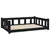 Produktbild 2 för Hundbädd svart 105,5x75,5x28 massiv furu