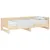 Produktbild 3 för Utdragbar dagbädd massiv furu 2x(90x200) cm