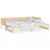 Produktbild 6 för Utdragbar dagbädd massiv furu 2x(90x200) cm