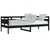 Produktbild 3 för Dagbädd svart 80x200 cm massiv furu