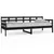 Produktbild 2 för Dagbädd svart 80x200 cm massiv furu