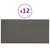 Produktbild 2 för Väggpaneler 12 st mörkgrå 60x30 cm sammet 2,16 m²