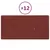 Produktbild 2 för Väggpaneler 12 st vinröd 30x15 cm konstläder 0,54 m²