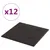 Produktbild 2 för Väggpaneler 12 st svart 30x30 cm konstläder 1,08 m²