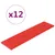 Produktbild 2 för Väggpaneler 12 st röd 60x15 cm konstläder 1,08 m²