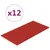 Produktbild 2 för Väggpaneler 12 st vinröd 60x30 cm konstläder 2,16 m²