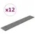 Produktbild 2 för Väggpaneler 12 st grå 90x15 cm konstläder 1,62 m²