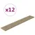 Produktbild 2 för Väggpaneler 12 st cappuccino 90x15 cm konstläder 1,62 m²