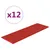 Produktbild 2 för Väggpaneler 12 st vinröd 90x30 cm konstläder 3,24 m²
