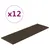 Produktbild 2 för Väggpaneler 12 st brun 90x30 cm konstläder 3,24 m²