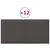 Produktbild 2 för Väggpaneler 12 st mörkgrå 30x15 cm tyg 0,54 m²
